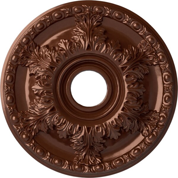 Ekena Millwork Granada Ceiling Medallion (Fits Canopies up to 6 5/8"), 18"OD x 3 1/2"ID x 2 1/2"P, Copper Penny CM18GACPS - main
